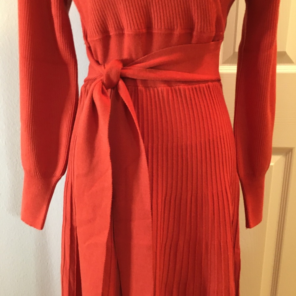 Viciall Faux Wrap Ribbed Sweater Dress - Picture 3 of 13